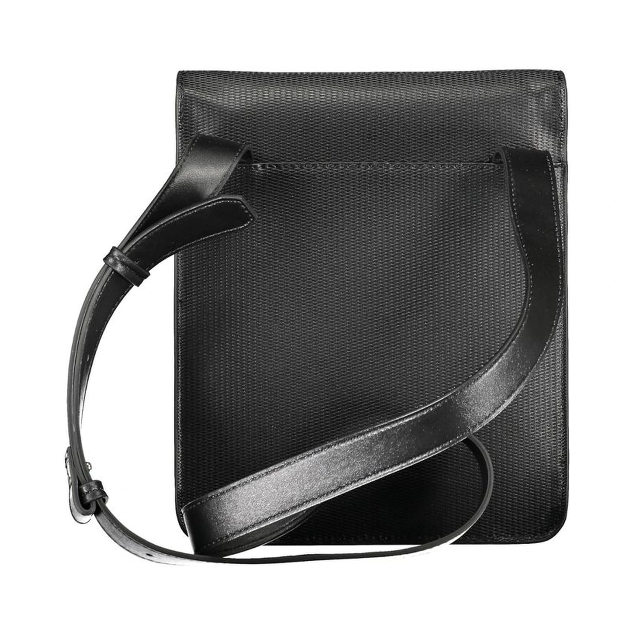 Black Polyester Shoulder Bag