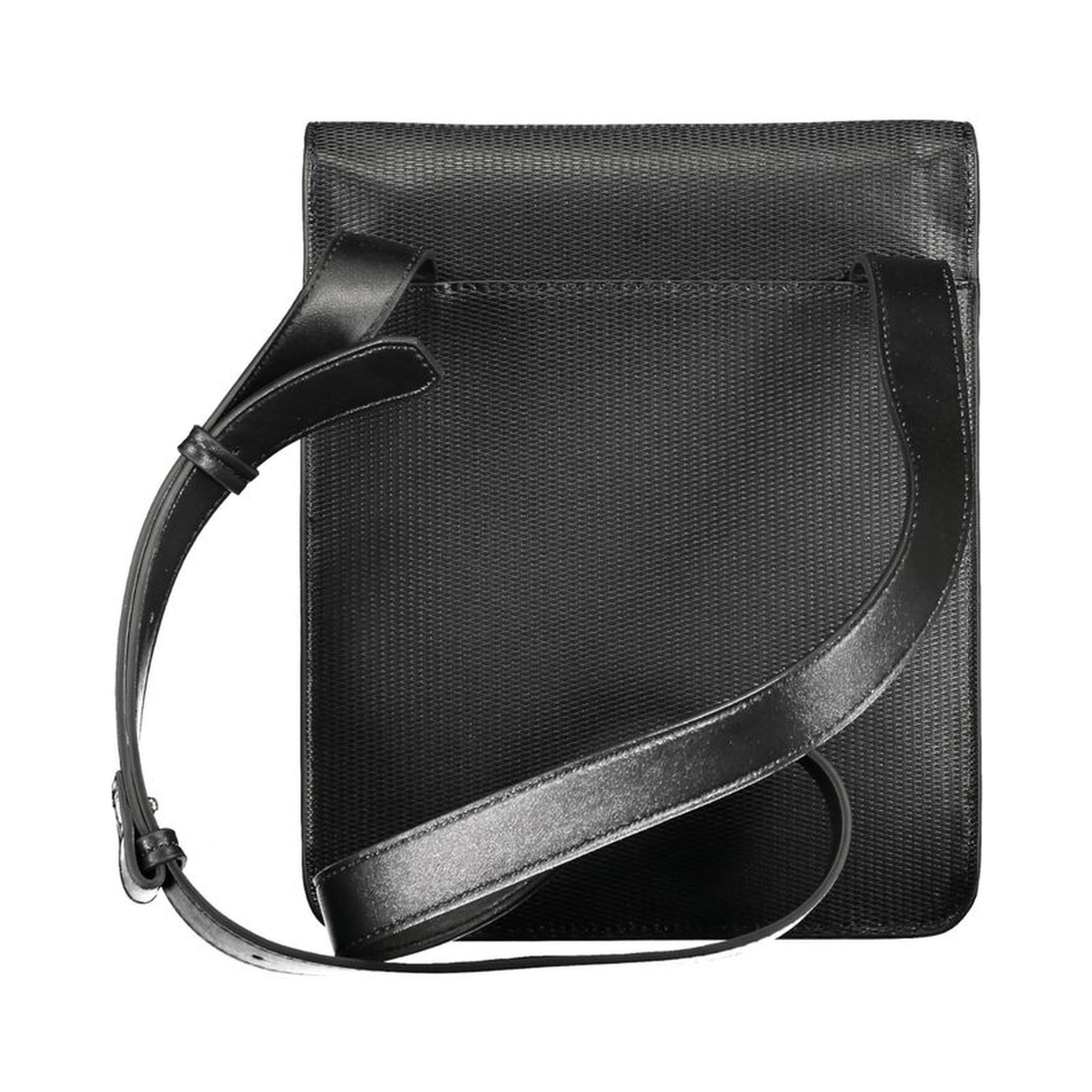 Black Polyester Shoulder Bag