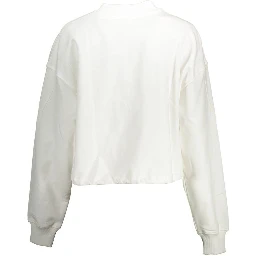 White Cotton Women Sweater