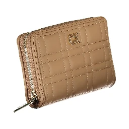 Beige Polyester Wallet