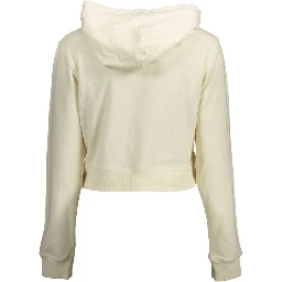كنزة نسائية بيضاء من القطن