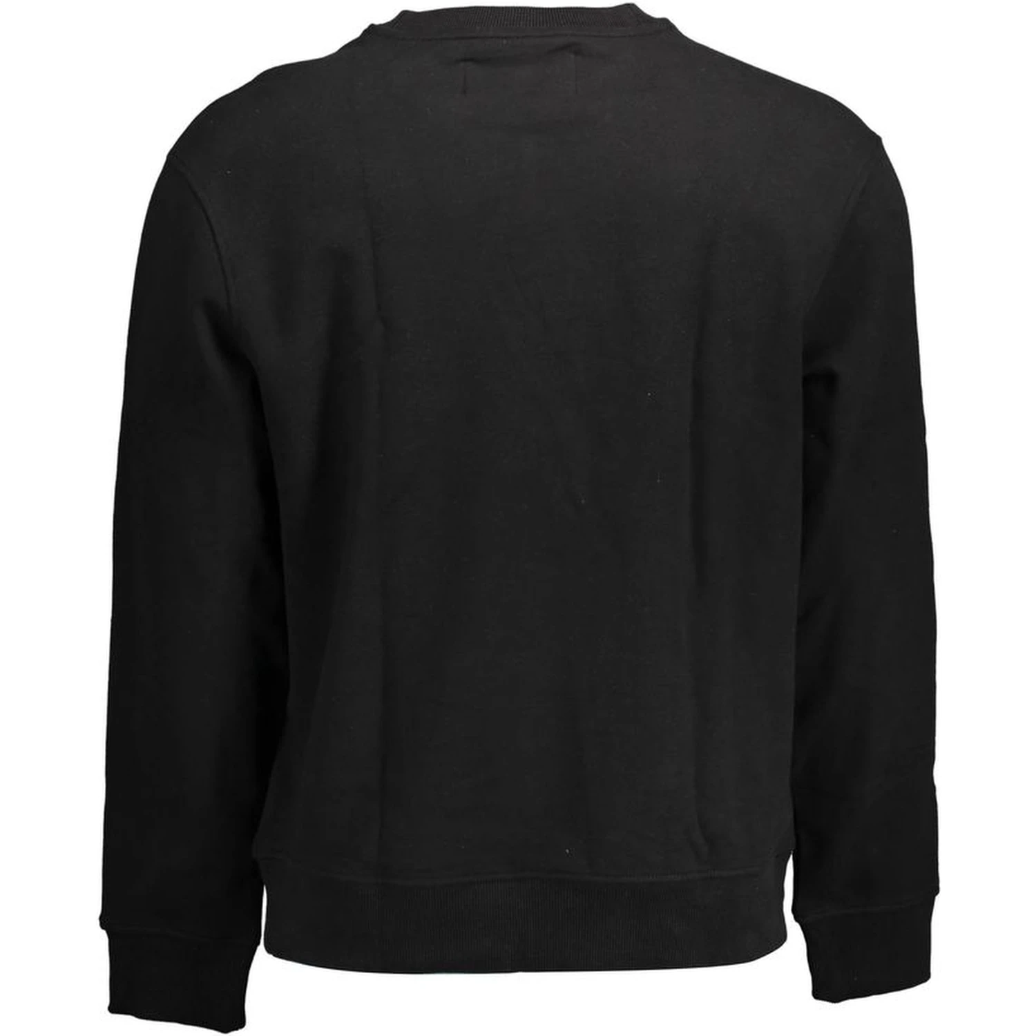 Black Cotton Men Sweater