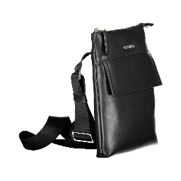 Black Polyester Shoulder Bag