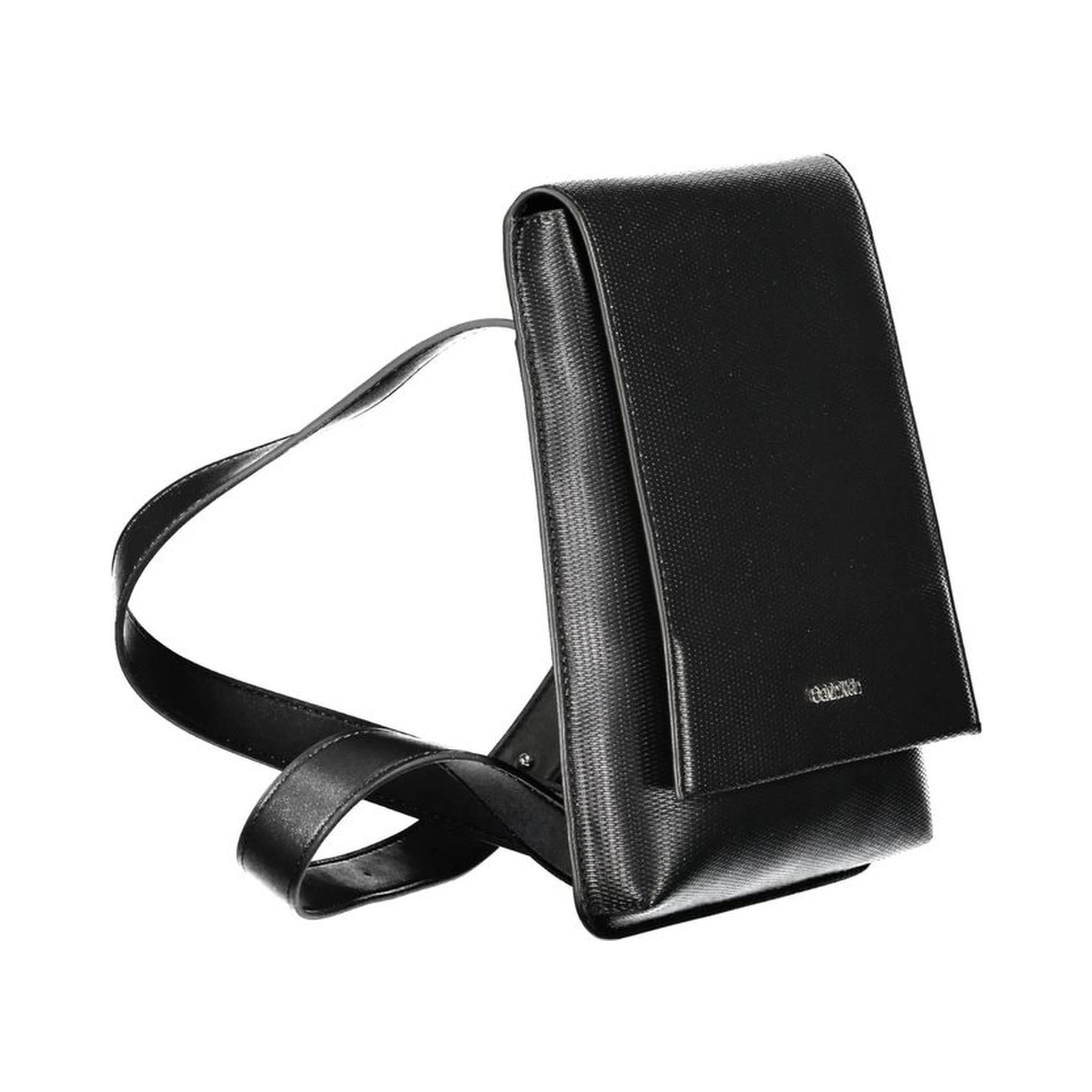 Black Polyester Shoulder Bag