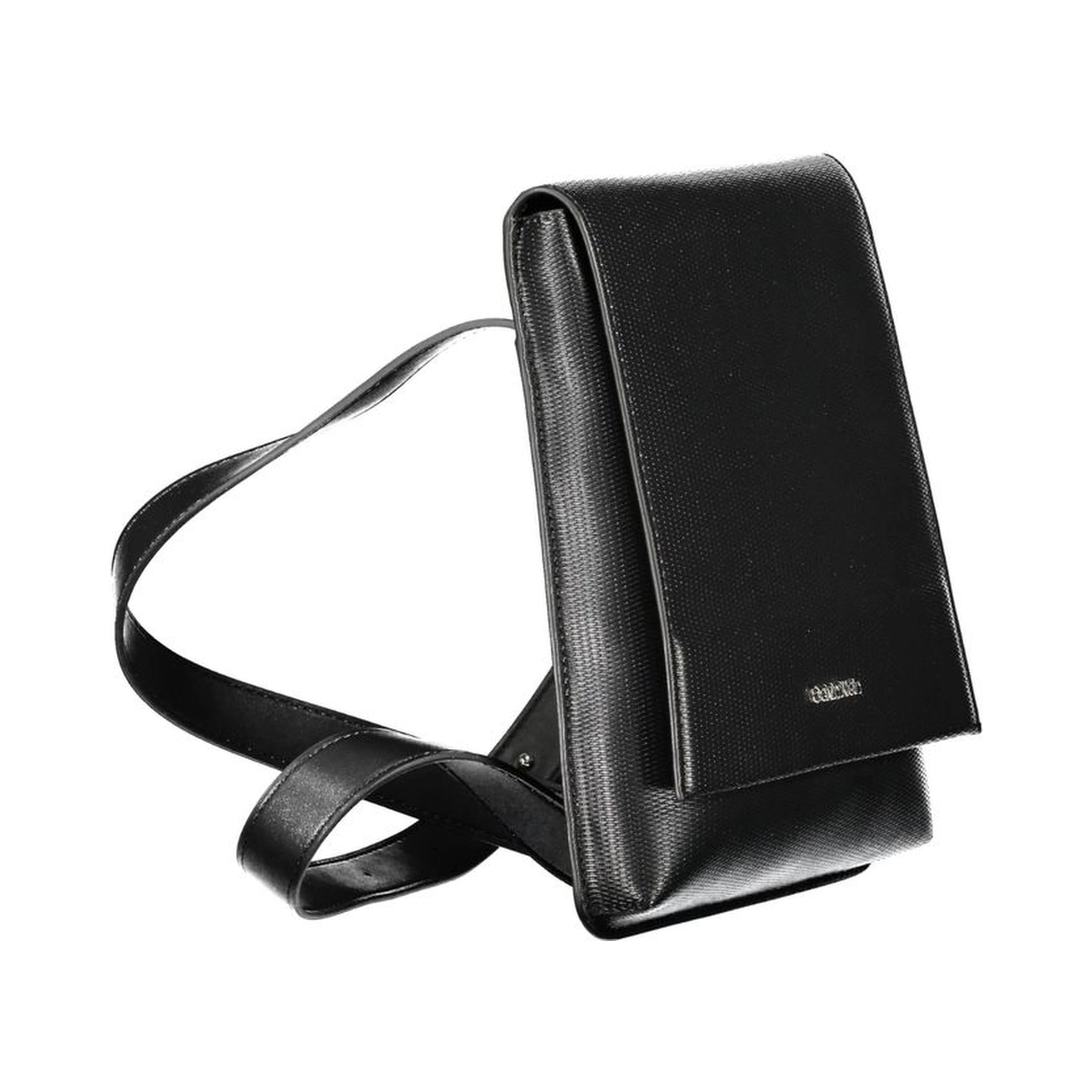 Black Polyester Shoulder Bag