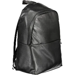 Black Polyester Backpack