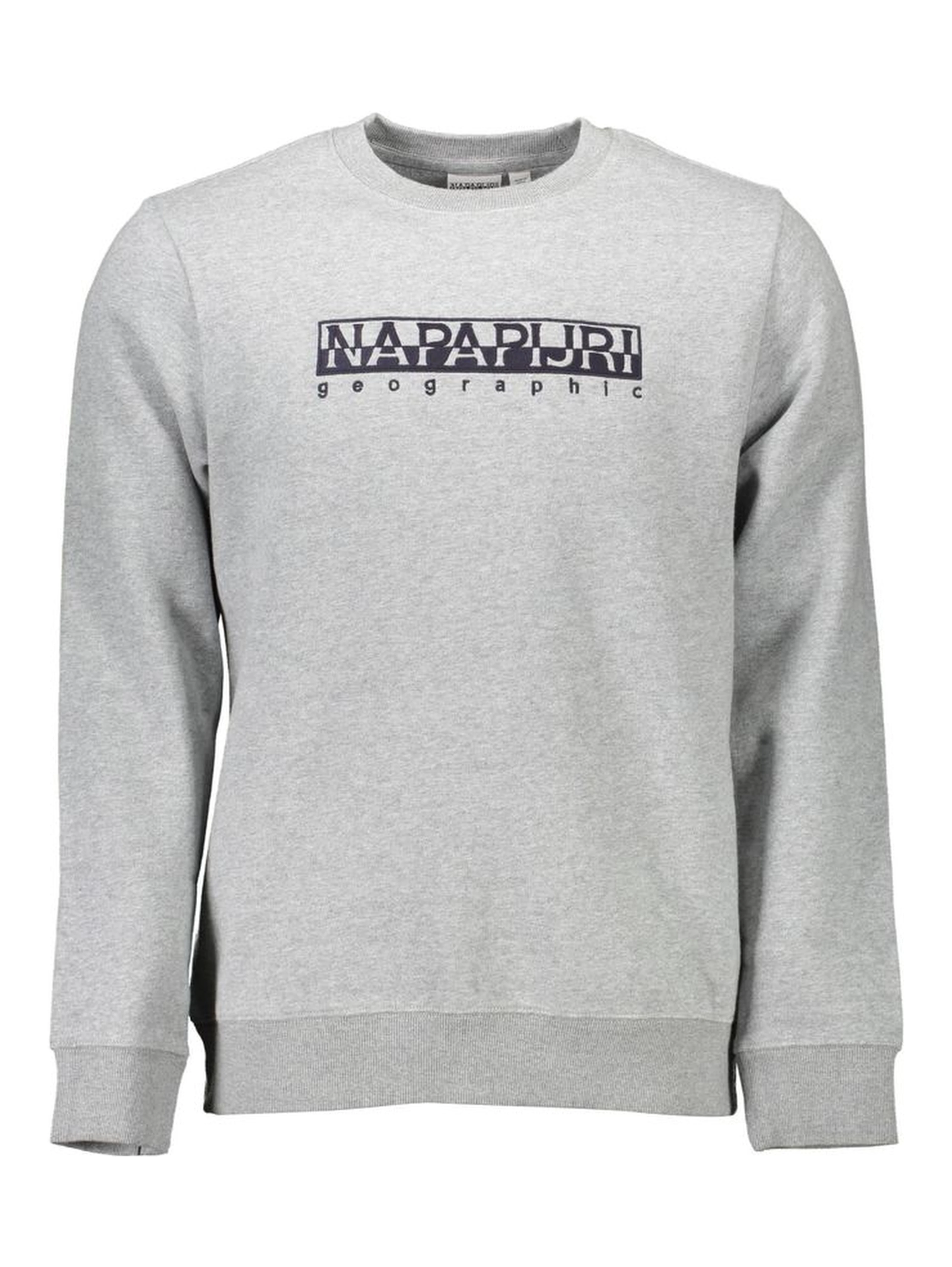 Gray Cotton Men Sweater