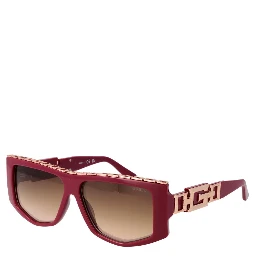 Red Stainless Steel Sunglasses