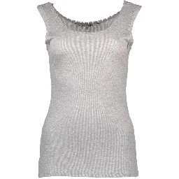 Gray Viscose Women Top