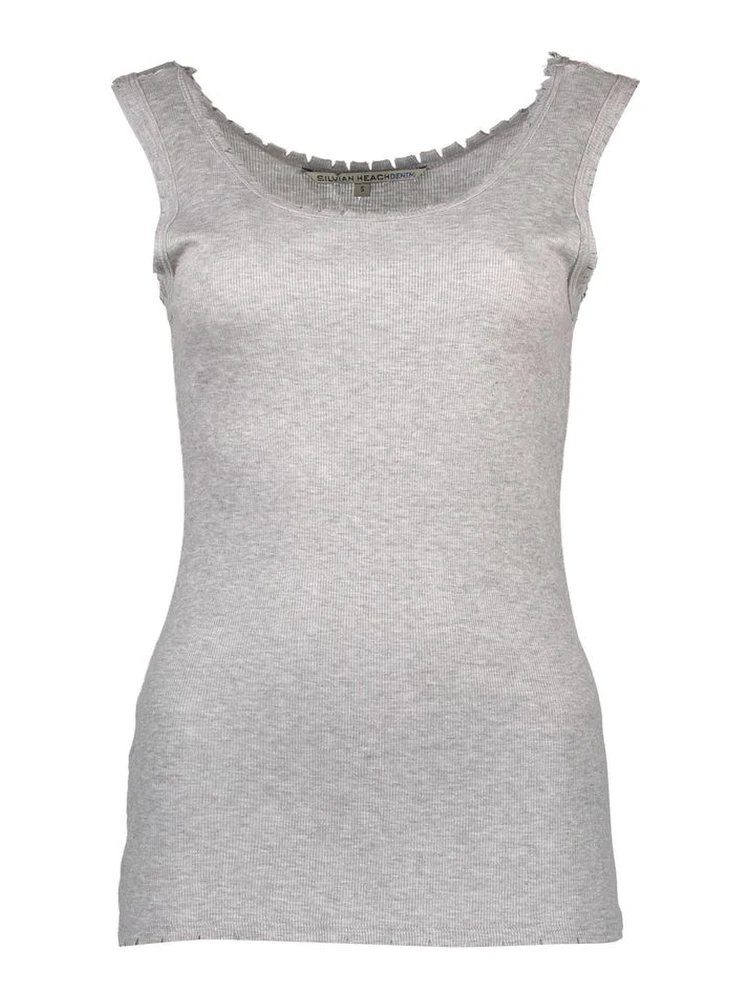 Gray Viscose Women Top