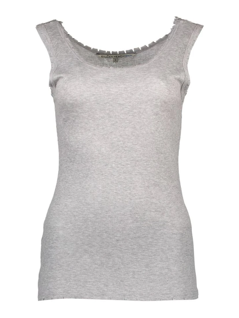 Gray Viscose Women Top