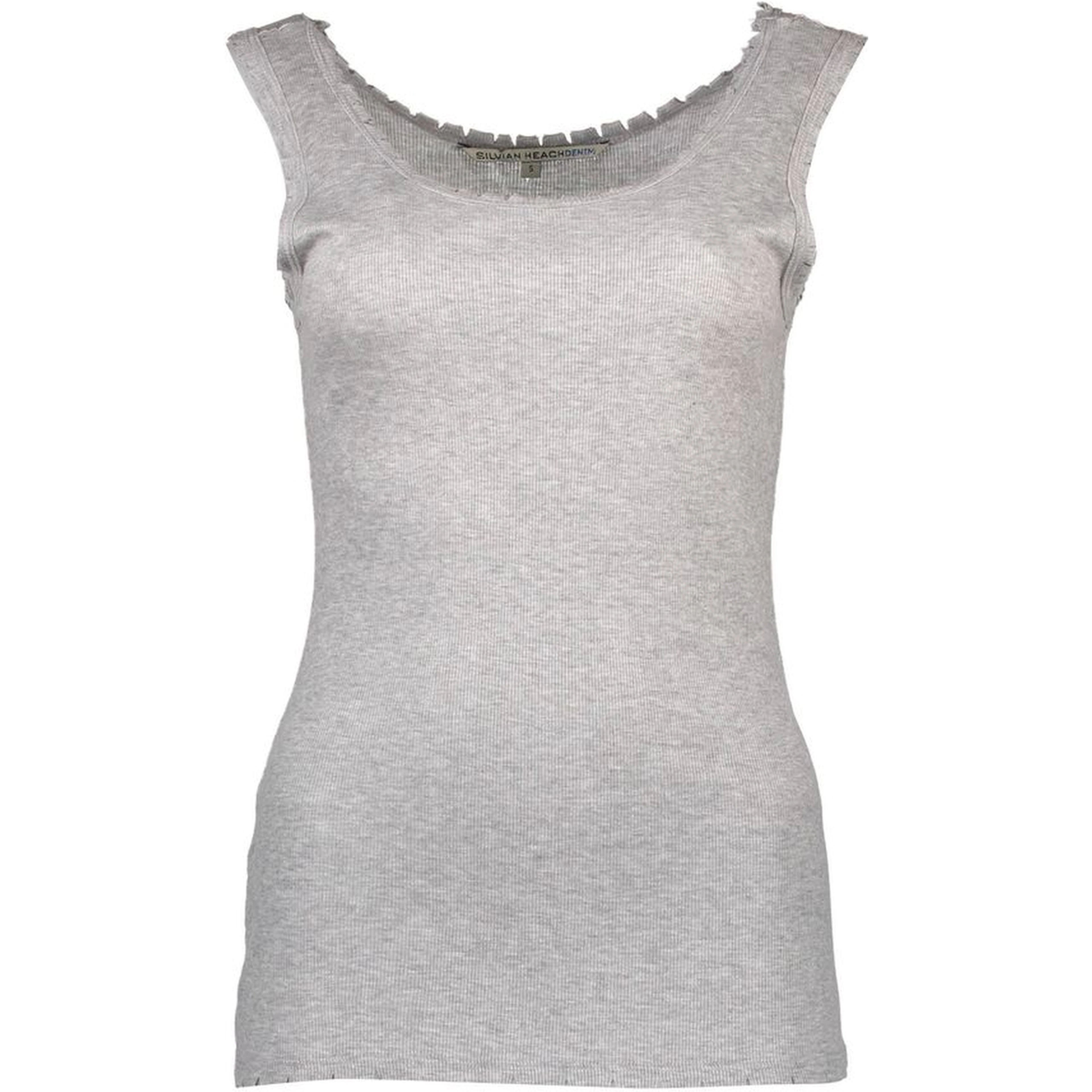 Gray Viscose Women Top