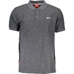 Gray Polyester Mens Polo Shirt