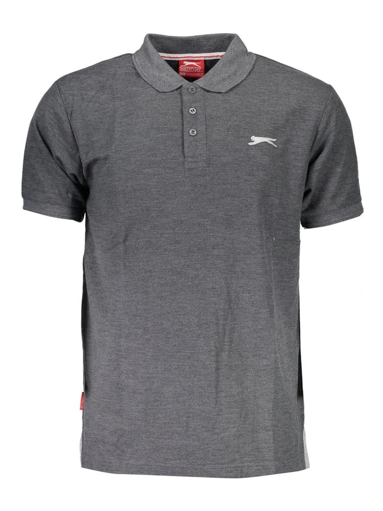 Gray Polyester Mens Polo Shirt