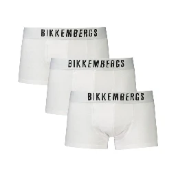 White Polyester Men's Boxer