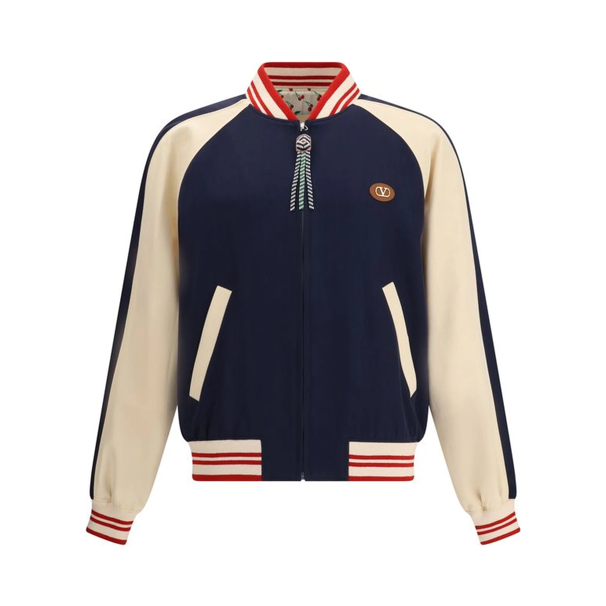 Multicolor Fleece Wool Bomber