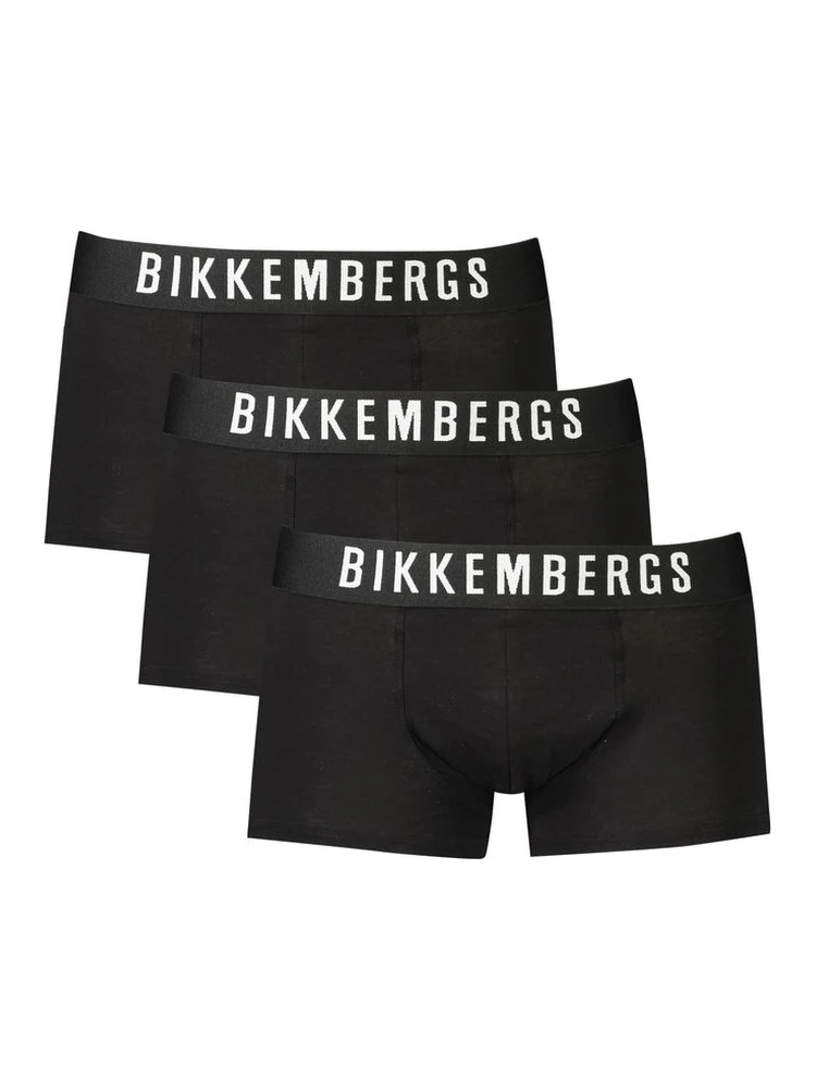Black Polyester Men Boxer