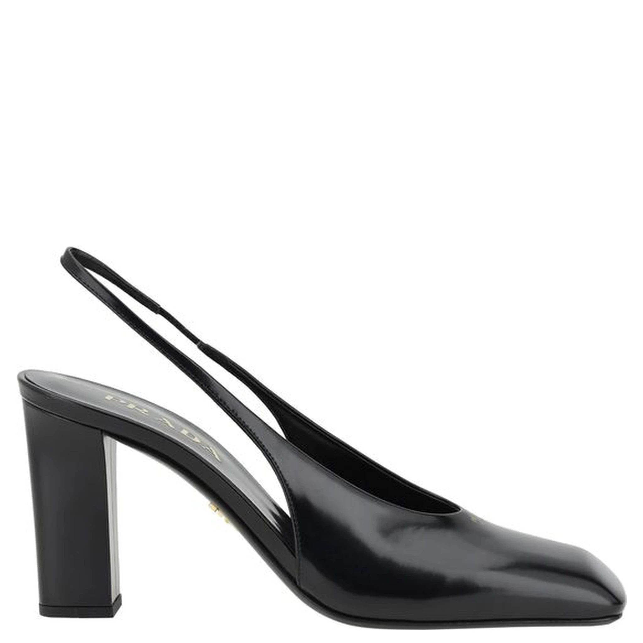 Black Calf Leather Pumps