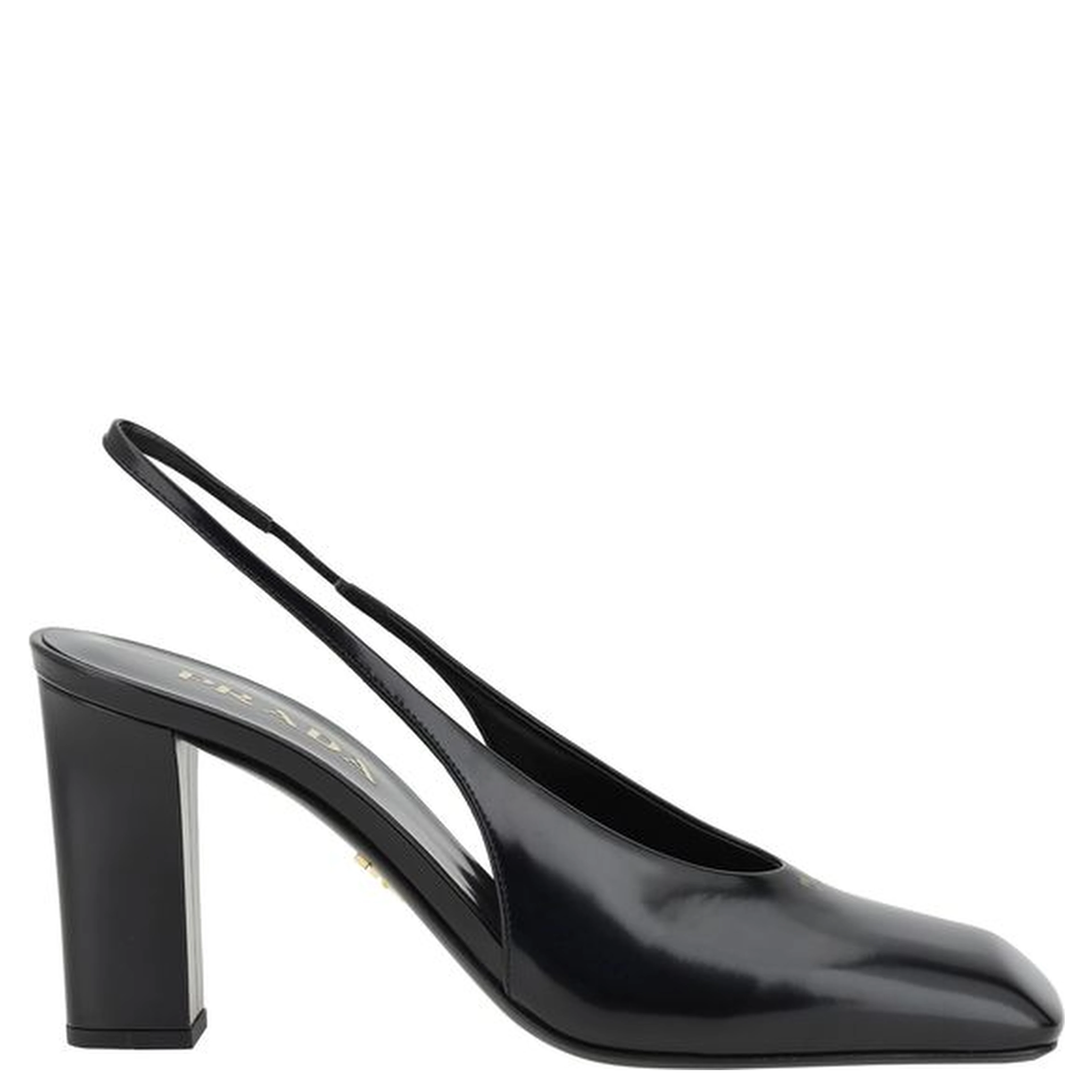 Black Calf Leather Pumps