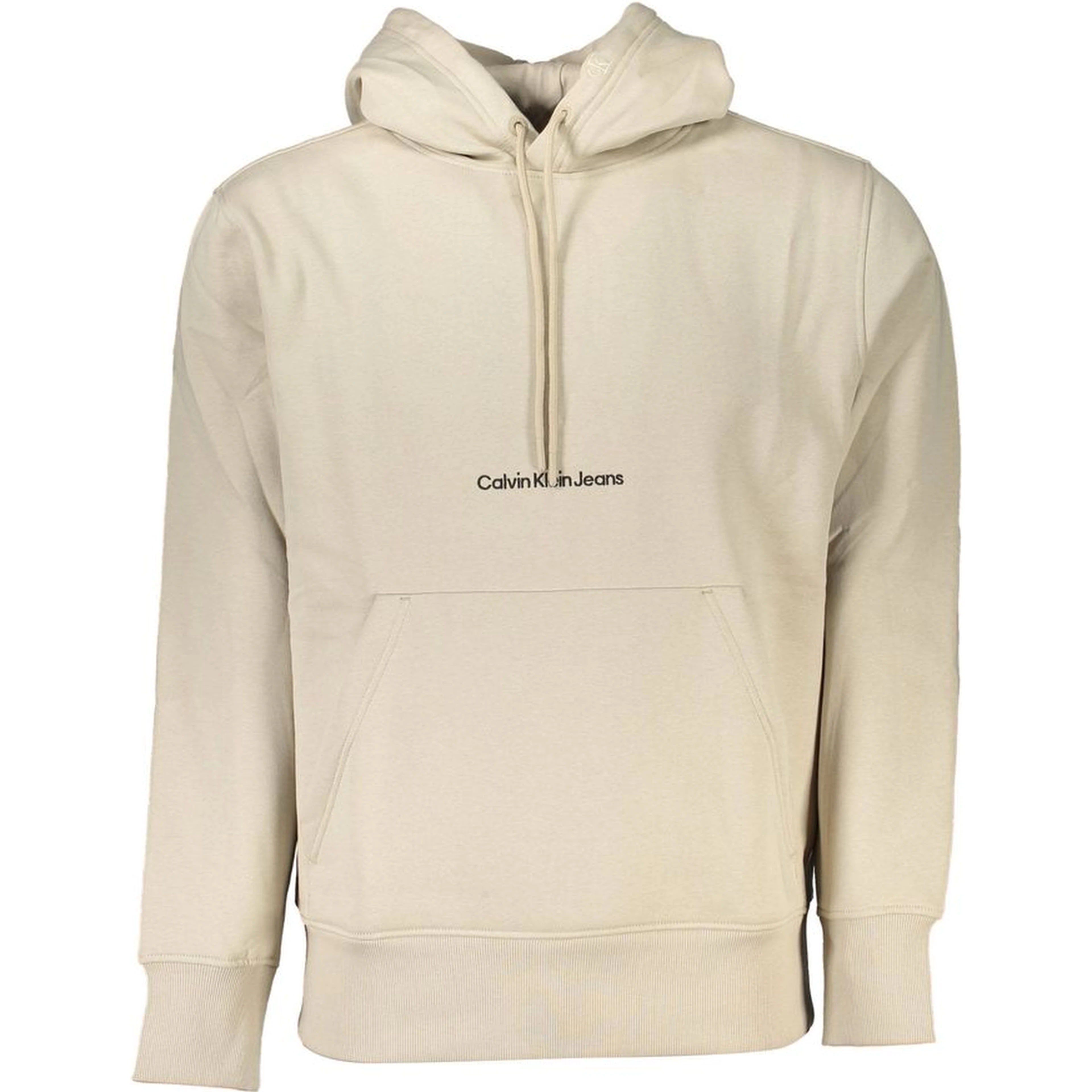 Beige Cotton Men Sweater