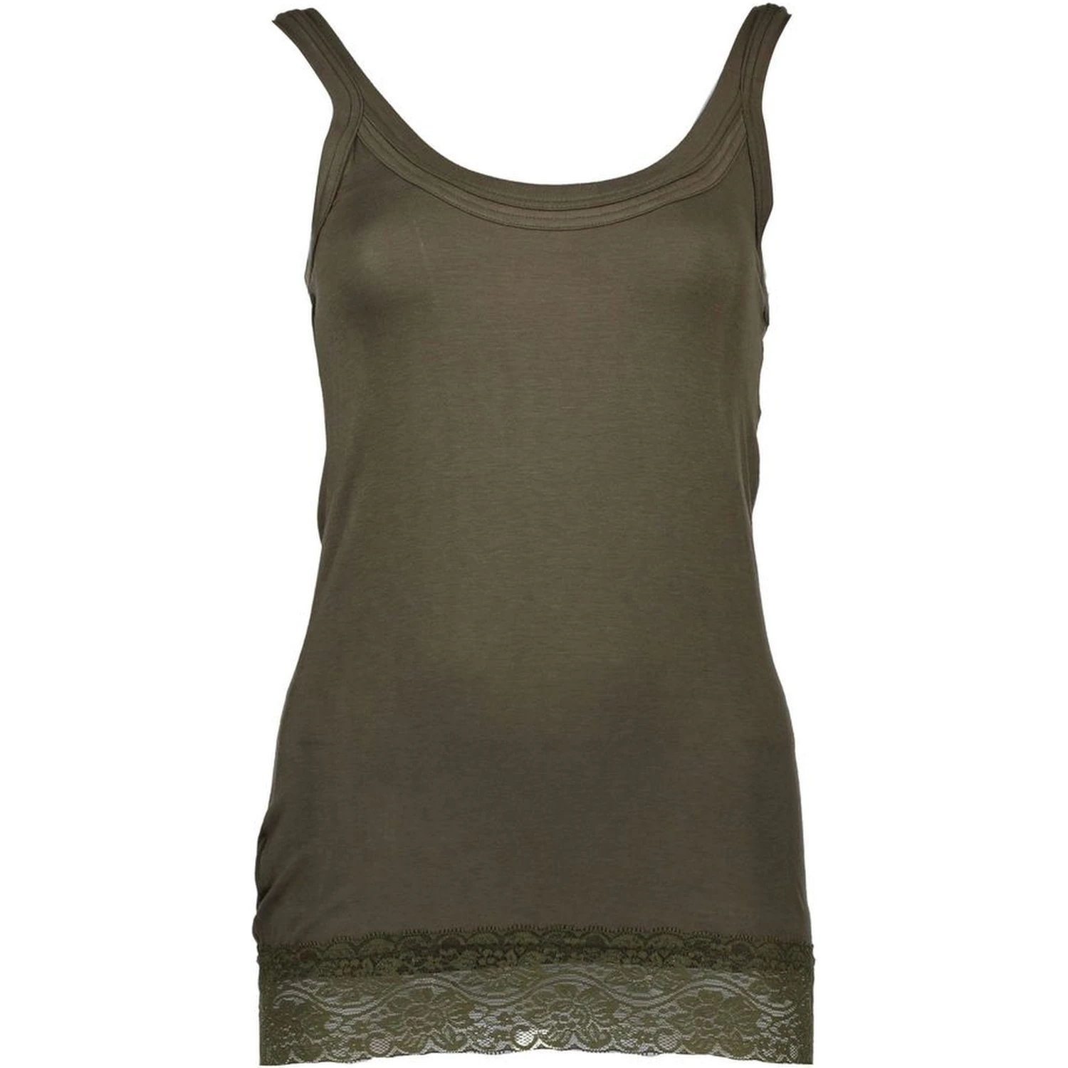 Green Cotton Women Top