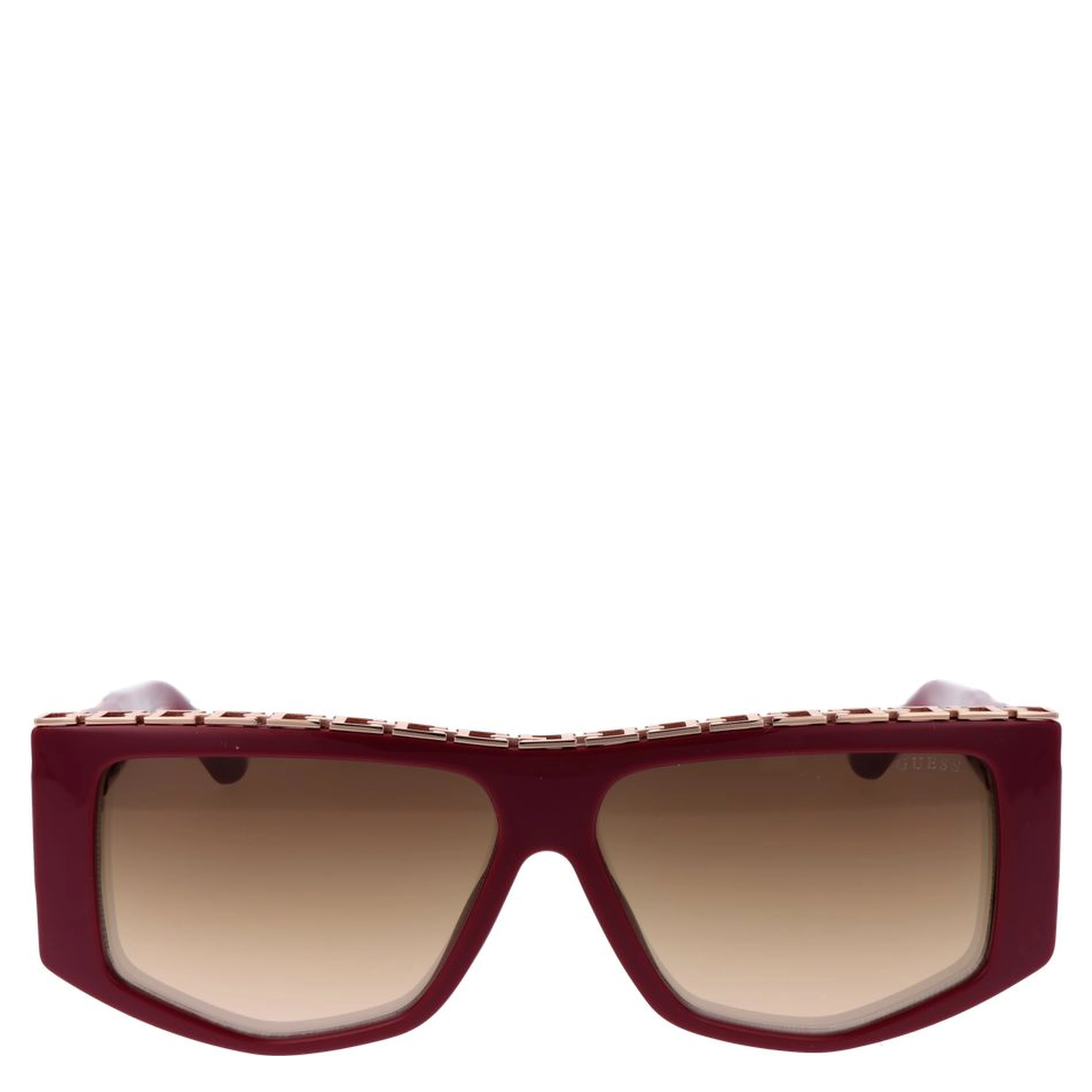 Red Stainless Steel Sunglasses