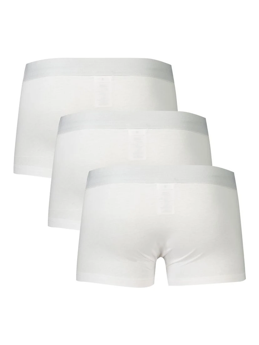 White Polyester Men's Boxer