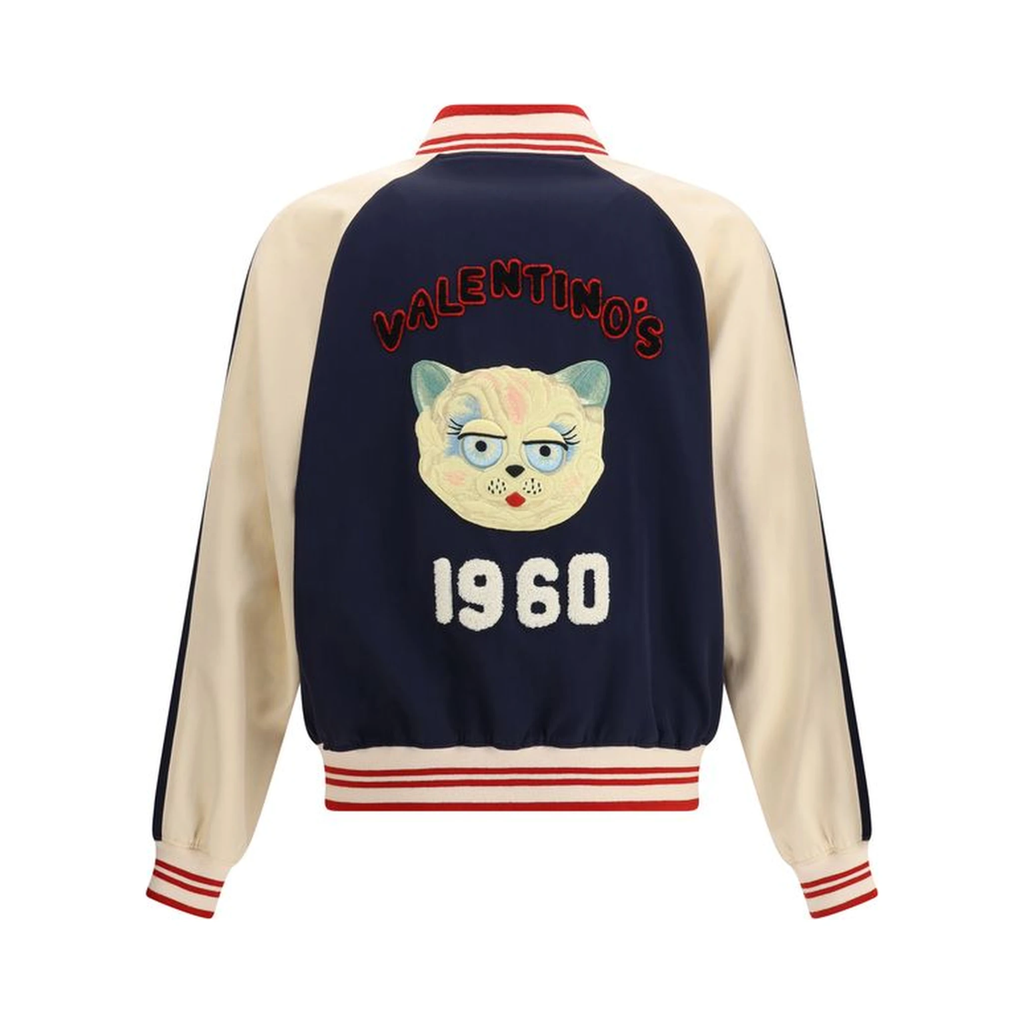 Multicolor Fleece Wool Bomber