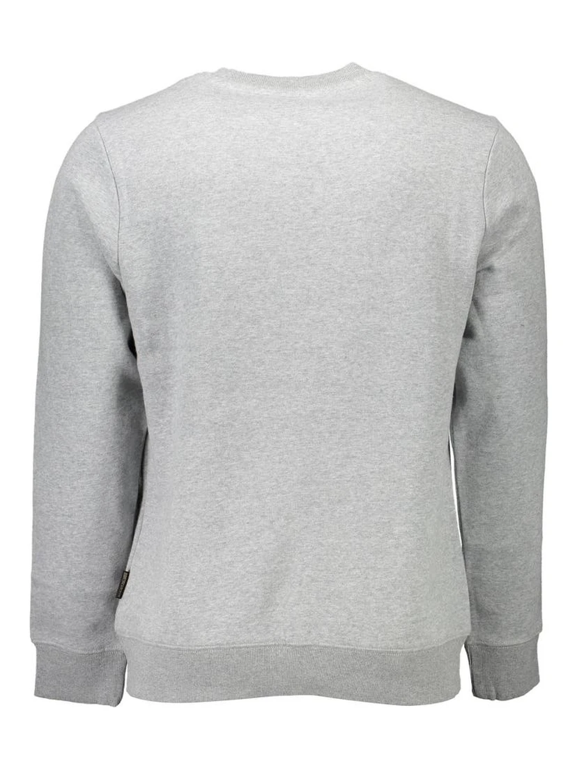 Gray Cotton Men Sweater