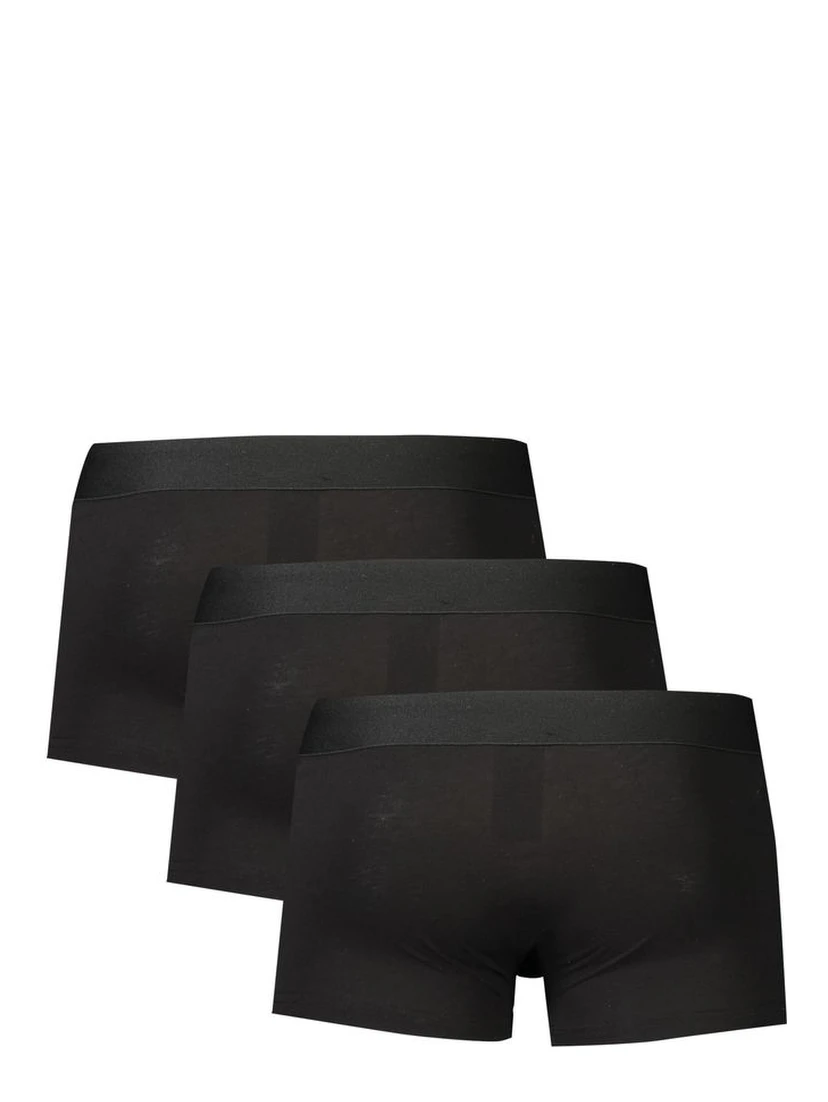 Black Polyester Men Boxer