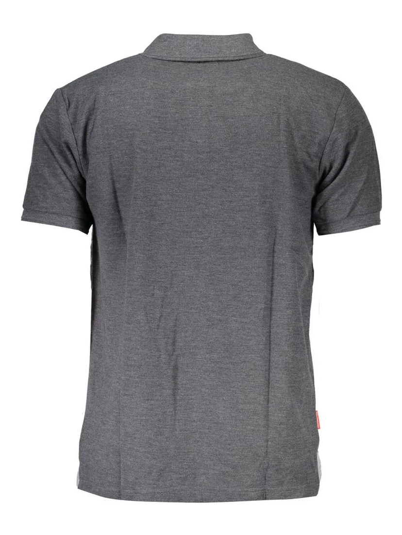 Gray Polyester Mens Polo Shirt