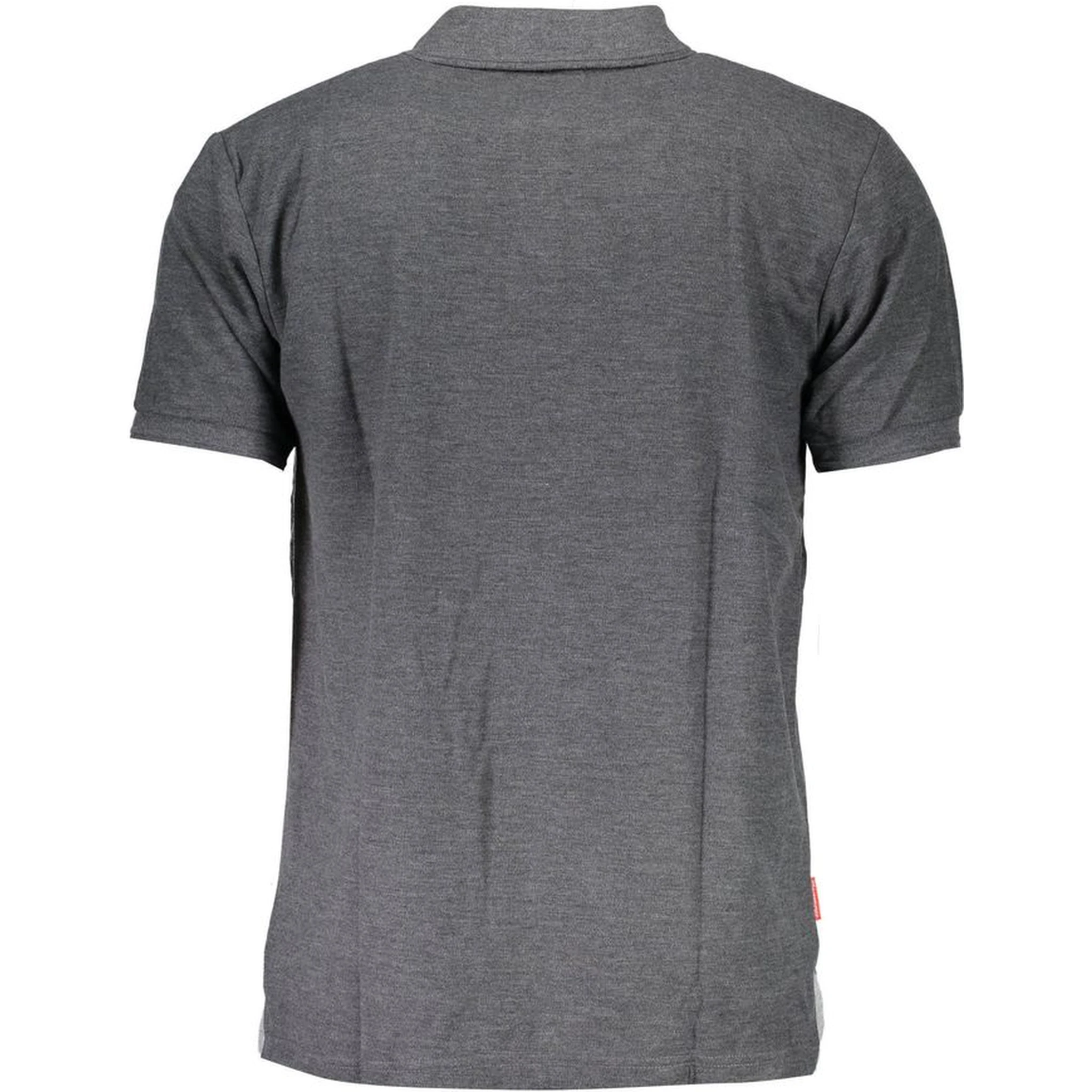 Gray Polyester Mens Polo Shirt