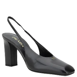 Black Calf Leather Pumps