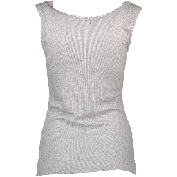 Gray Viscose Women Top