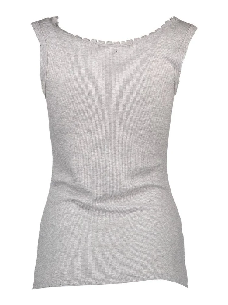 Gray Viscose Women Top alternative