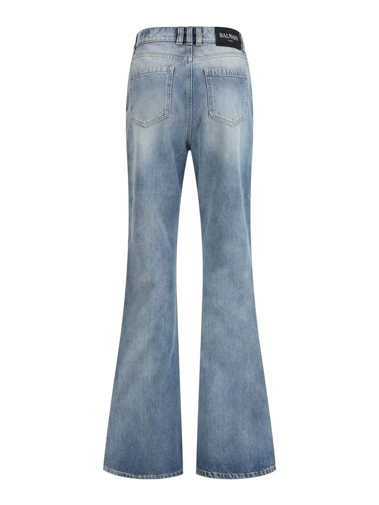 Blue Cotton Flared Jeans alternative