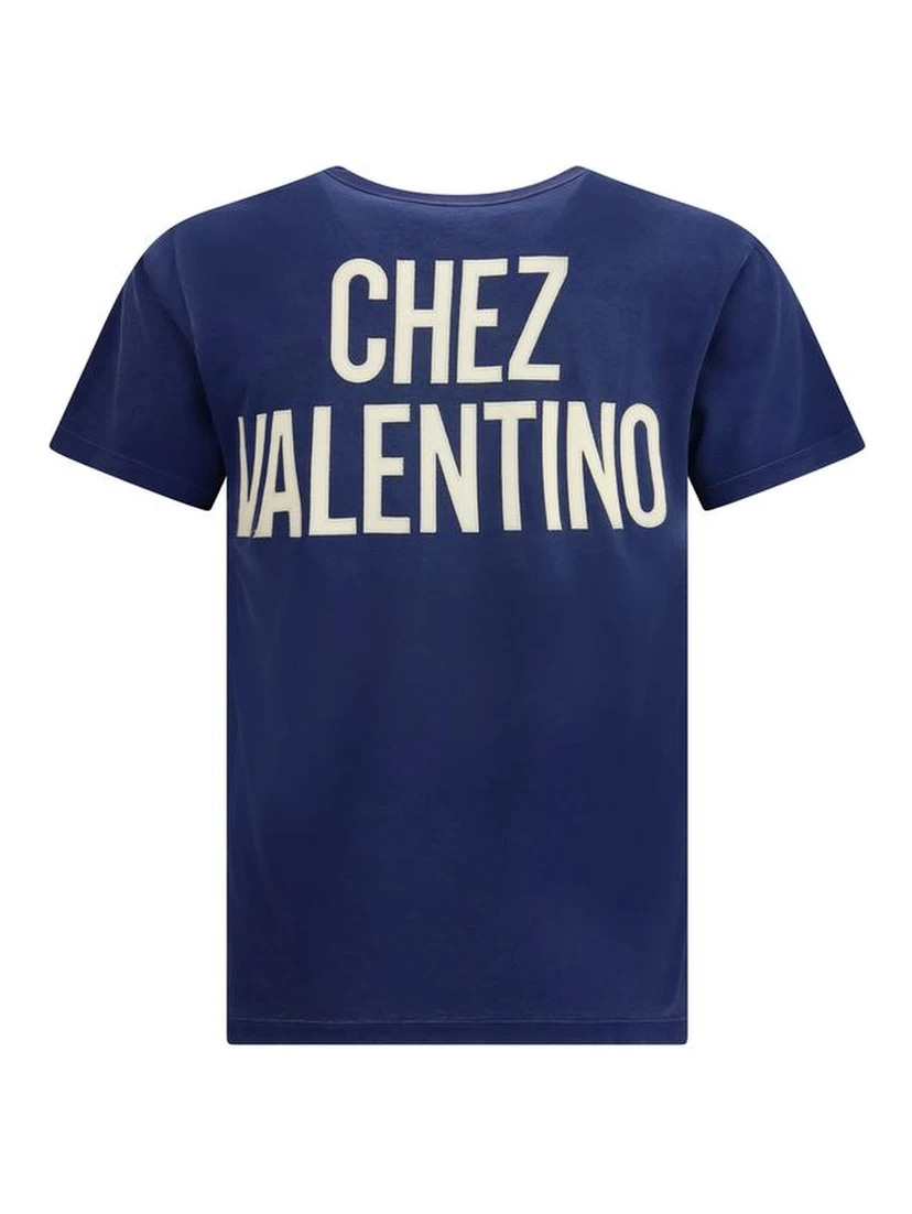 تيشيرت قطني أزرق