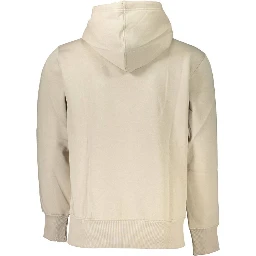Beige Cotton Men Sweater