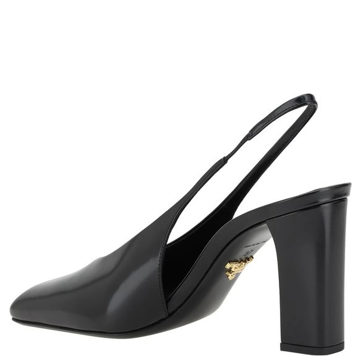 Black Calf Leather Pumps