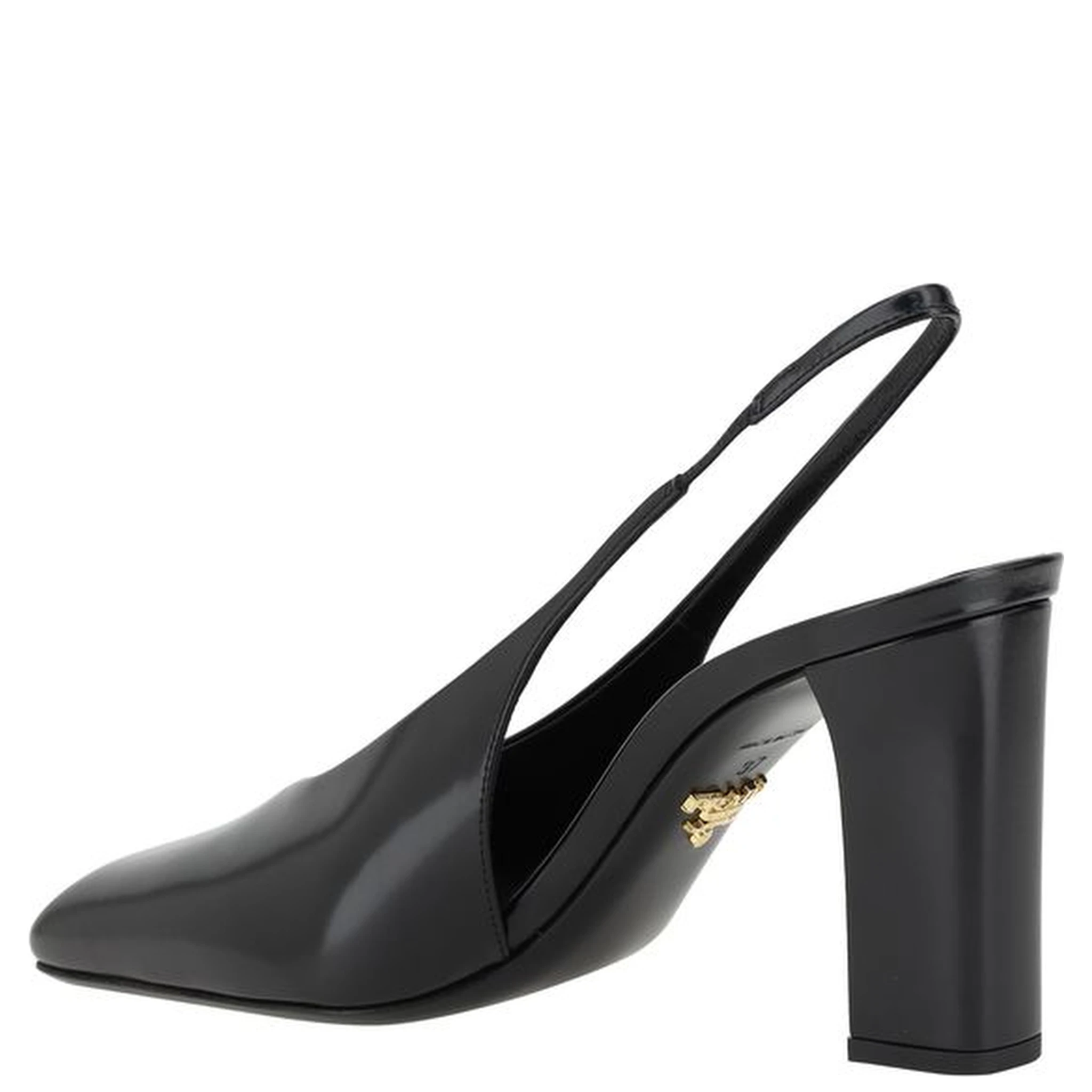 Black Calf Leather Pumps