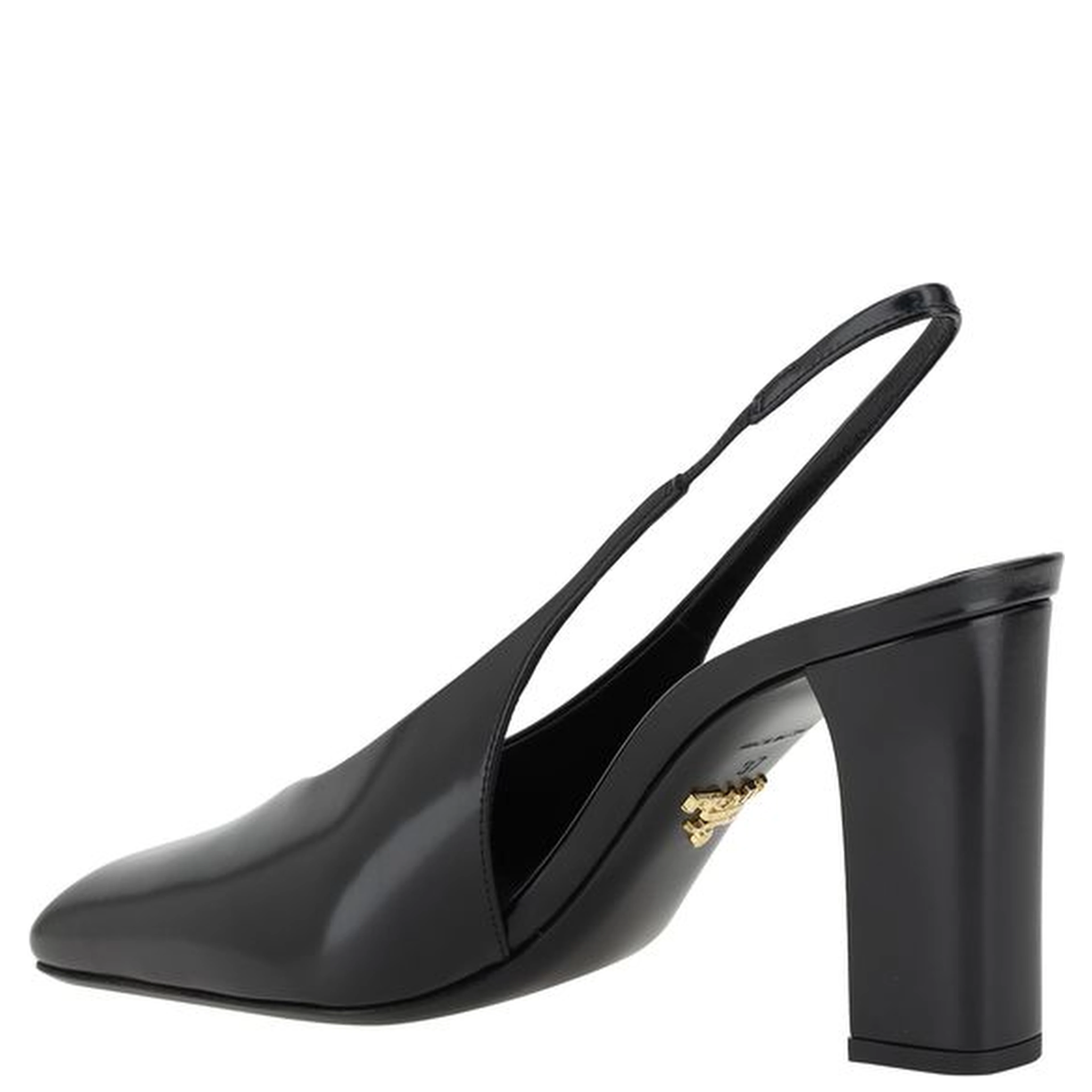 Black Calf Leather Pumps