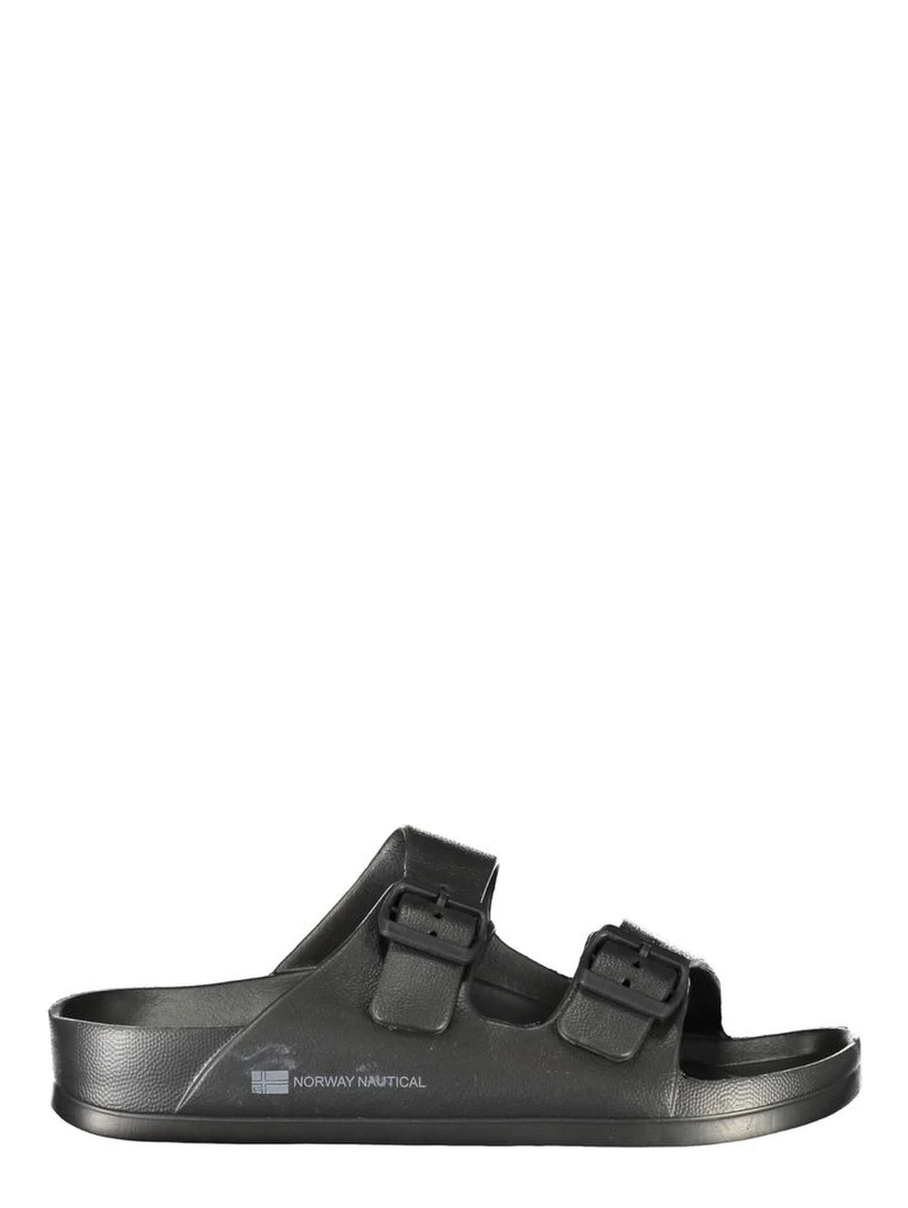 Black Plastic Men Sandal