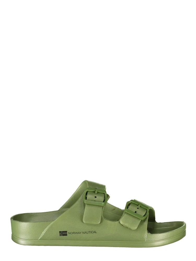 Green Plastic Men Sandal