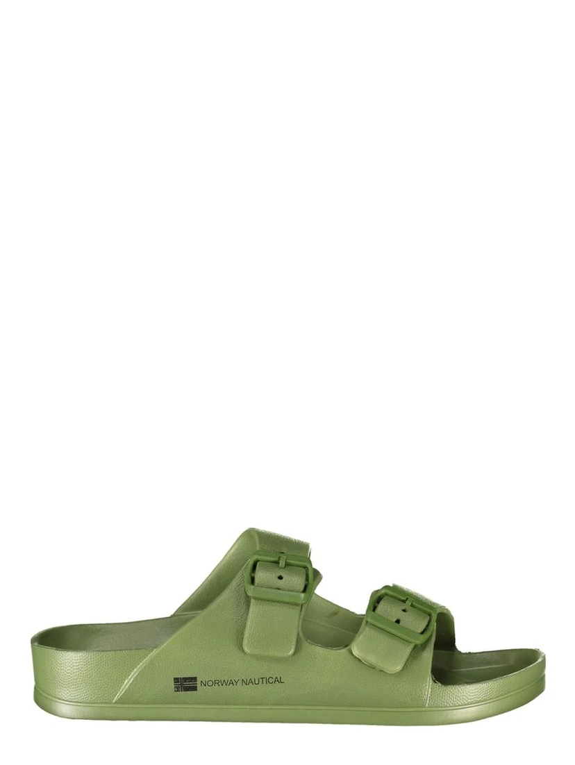 Green Plastic Men Sandal