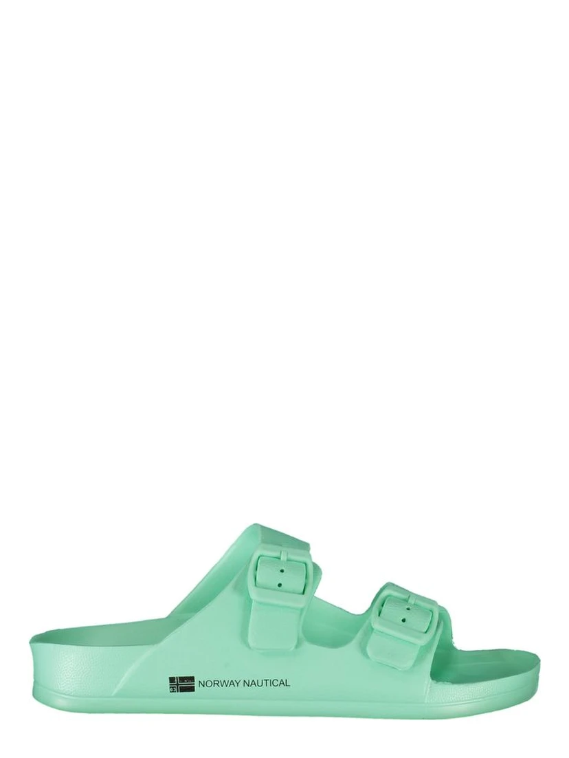 Green Plastic Women Sandal