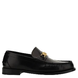 Black Calf Leather Bos Taurus Slip-On Loafers