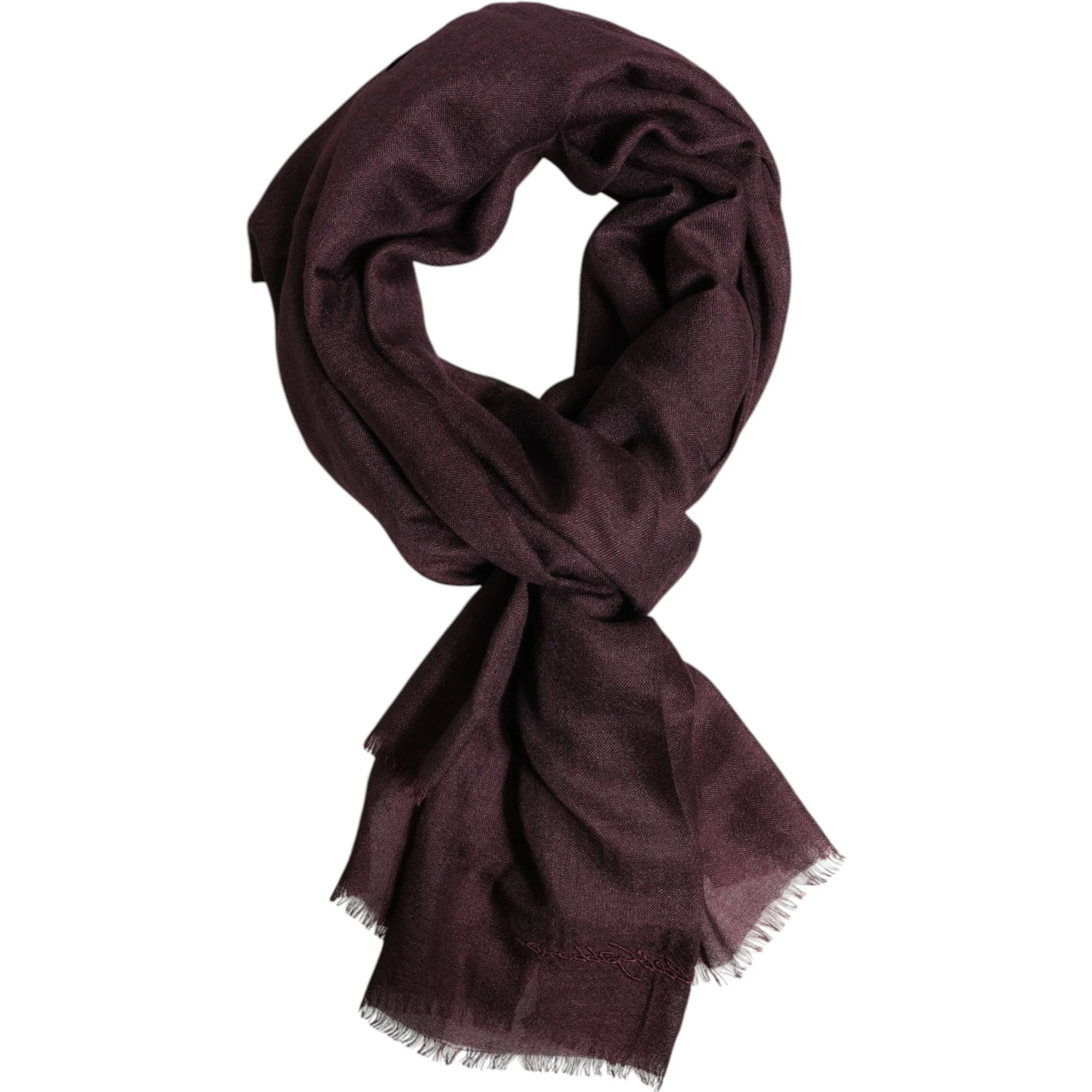 Maroon Cashmere Neck Warmer Wrap Shawl Scarf