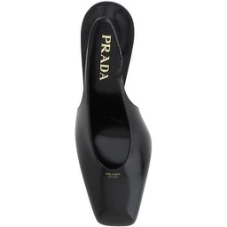 Black Calf Leather Pumps