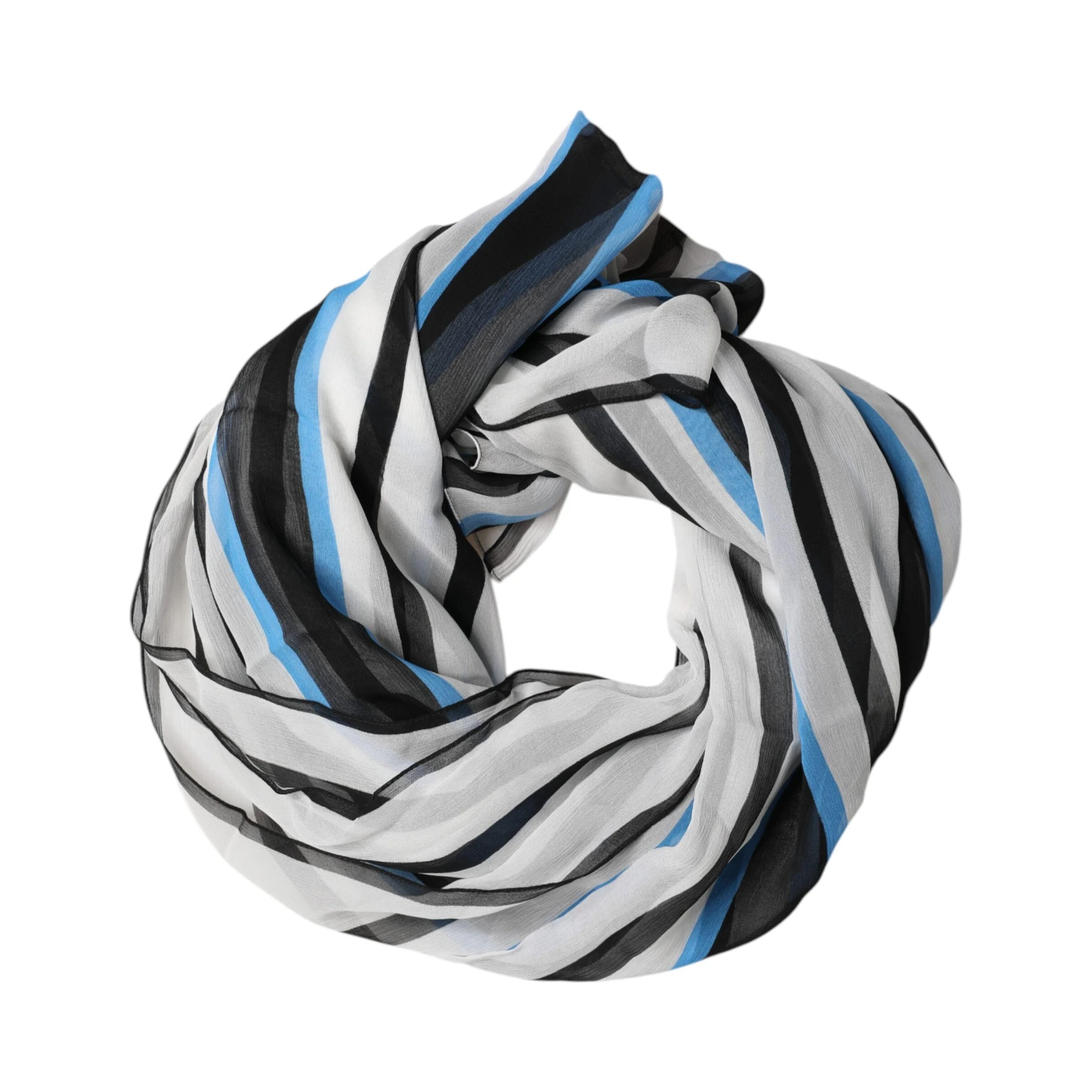 Multicolor Striped Neck Warmer Wrap Scarf