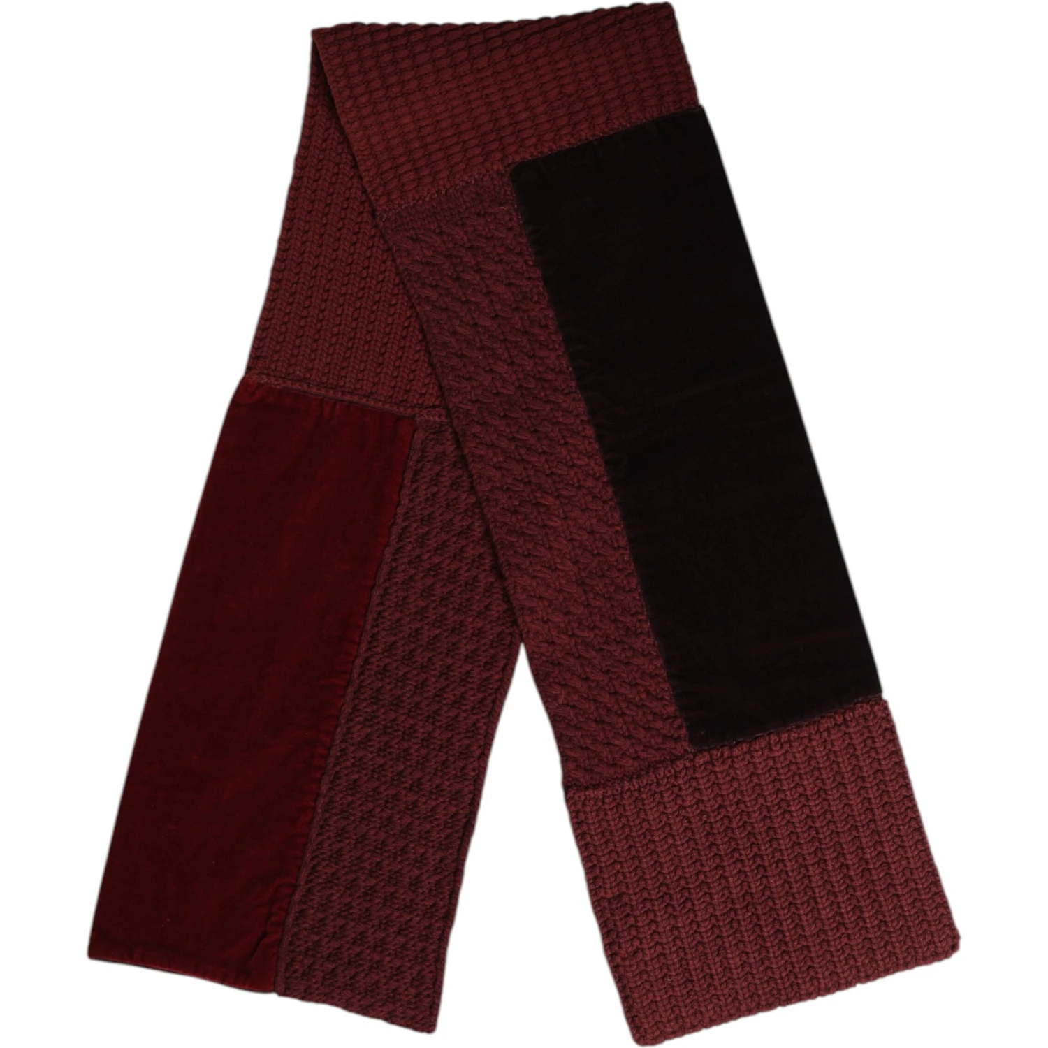 Maroon Black Neck Warmer Wrap Shawl Scarf